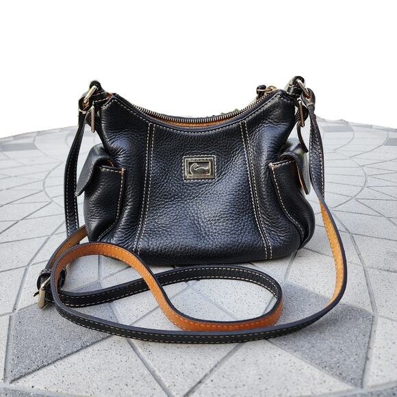 Dooney & Bourke Small Black Pebbled Leather Hobo Shoulder Bag - Picture 5 of 14